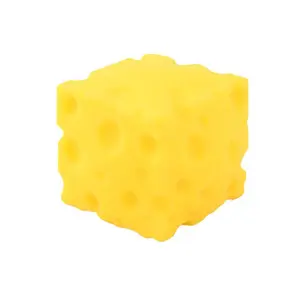 Jumbo Cheese Squashy Toy, Soft Novelty Squeeze Toy, Rebounding Sensory Toy Helps Relax & Focus, Sensory Cheese for Kids & Adults, TPR Material Food Theme Cheese Cubes Stress Balls for Adults