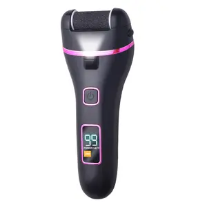 Electric Foot Callus Remover, Rechargeable Portable Electronic Foot File Pedicure Kits, Waterproof Foot Scrubber File, Professional Pedicure Tools, Foot Care for Dead Skin Ideal Gift, 3 Rollers