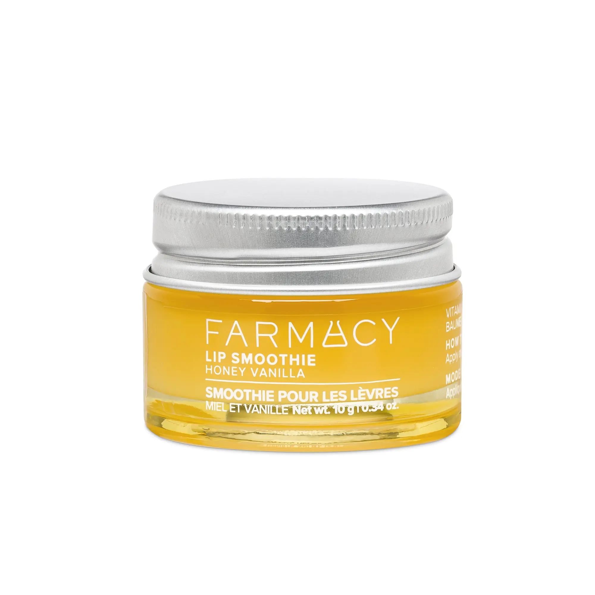 Farmacy Beauty Honey Vanilla Lip Smoothie - Daily Glossy Plumping Conditioning Creamy Natural Lip Treatment, Peptide Balm with Vitamin C & Shea Butter, Hydrating Moisturizer & Primer, Plumping Lip Treatments