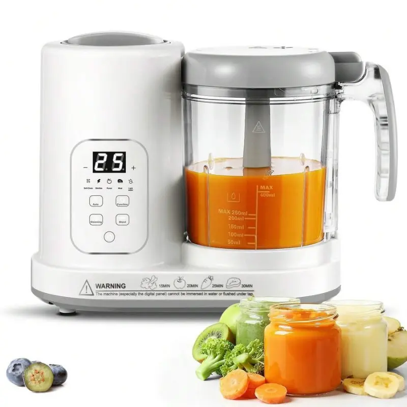 Baby Food Maker Pro Steamer-Blender Combo Food Processor: 4-in-1 Auto Steam, Blend, Puree Tool with Self-Clean for Healthy Baby Meal Prep, Steamer And Blender Combo Food Processors