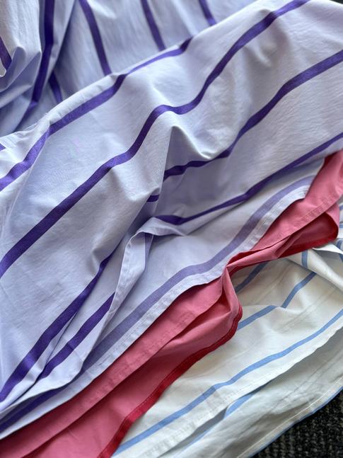 Chouyatou Women's  summer outfits Striped Back Smocked Maxi Dress Sexy Spaghetti Strap Cut Out Flowy Swing Long Dress