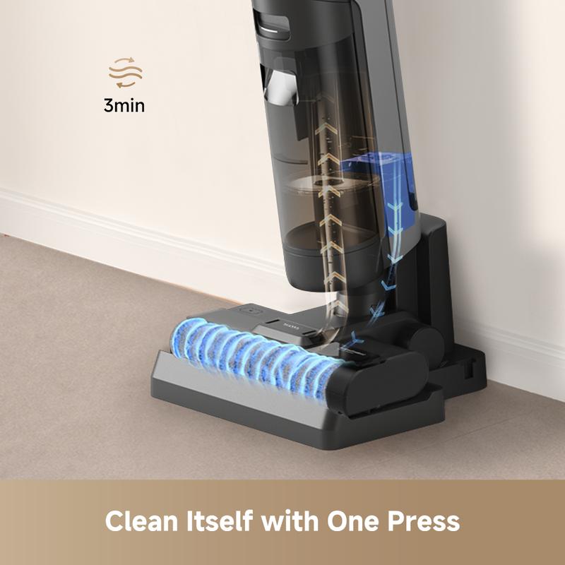 DREAME G10 Wet Dry Vacuum Cleaner, Cordless Vacuum Mop All in One with Auto Self-Cleaning, Up to 30 Mins Runtime, Cordless Floor Cleaner Machine for Hard Floors, Edge Cleaning Wet Dry Vacuum
