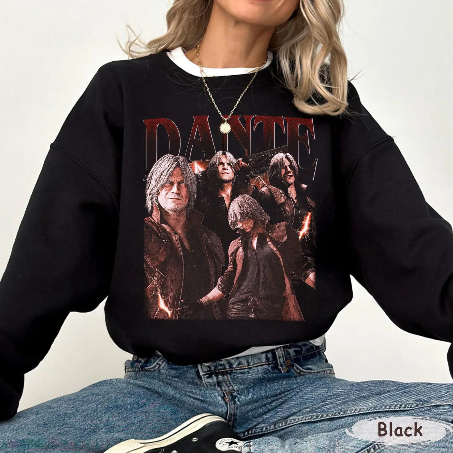 Dante Devil May Cry Vintage Sweatshirt, Gift For Women and Man Unisex T-Shirt