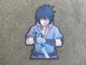 Naruto Sasuke Uchiha 3D Anime Sticker Decal