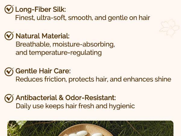 YANIBEST 22 Momme 6A Grade 100% Mulberry Silk Bonnet for Sleeping Women Double Layer Silk Sleep Bonnet with Tie for Long Curly Hair,Silk Sleep Cap Black