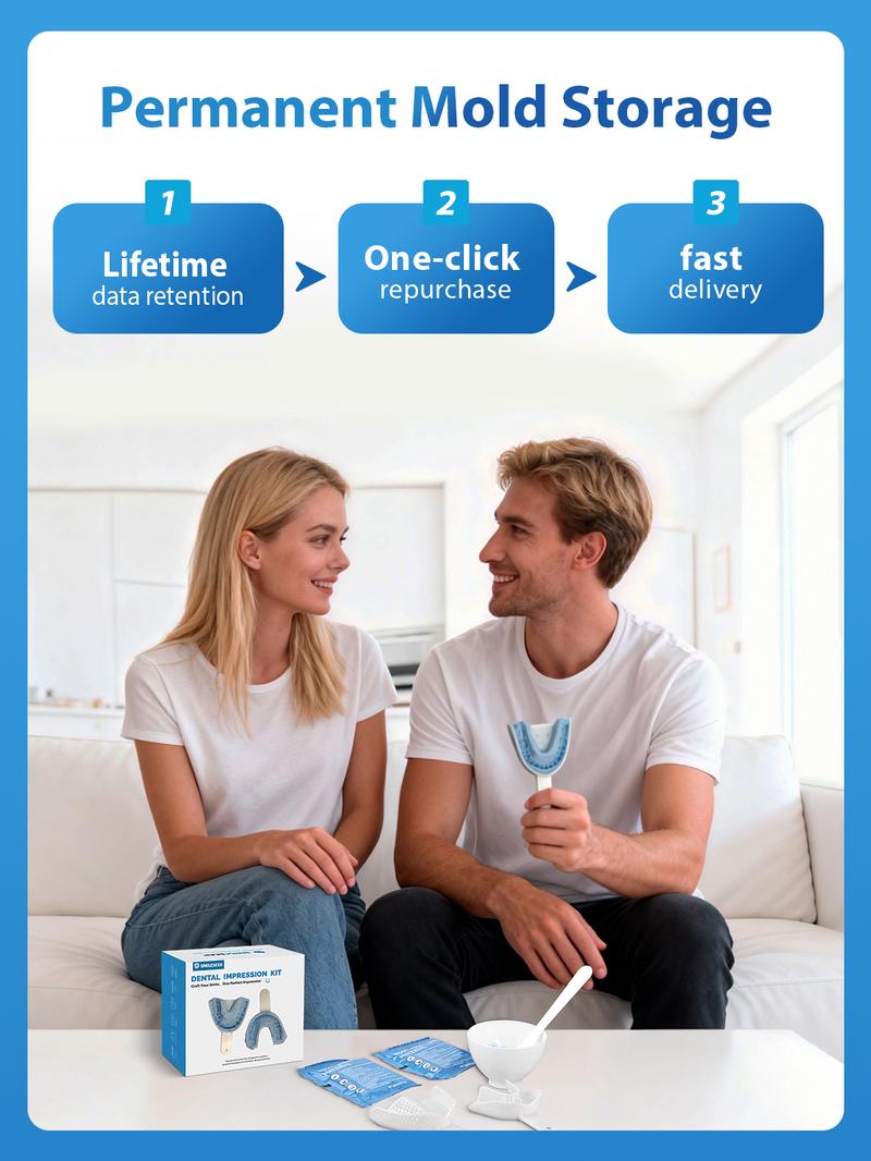 Smileseek Clear Teeth Retainer Upper & Lower – BPA-Free Precision-Fit, Nearly Invisible for Adults & Teens, Retention After Braces, Day/Night Wear