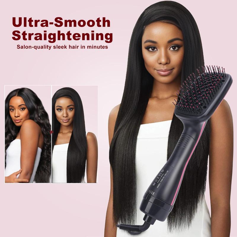 Comfort Comb Design 2-in-1 Hair Dryer & Styling Tool with Hot Air Brush, Fast Drying, Hairdressing Comb, Trending & Back to School Product