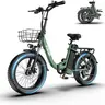 Adult Electric Commuter Bike - 1300W Peak Motor, 52V 13Ah Battery, 20-Inch All-Terrain Anti-Skid Fat Tires, 28 MPH Top Speed, 7-Speed, 330 LBS Max Load, Disc Brakes, Adjustable, LED Lights, 30° Hill Climbing, UL 2849 Certified, Ideal for Commuting
