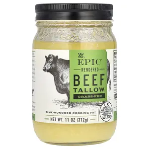 Epic Bar Rendered Grass Fed Beef Tallow, 11 oz (312 g) Epic Bar Rendered Grass Fed Beef Tallow, 11 oz (312 g)