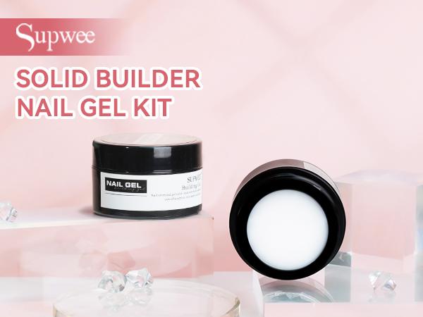 3D Flower Sculpting Solid Builder Gel for Nails – Non-Sticky Carving Hard Gel with Dual Forms for Nail Art & Extension