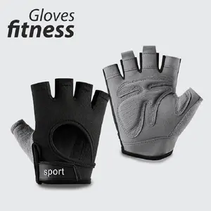 Men Women Fitness Gloves Breathable Half Finger Weightlifting Training Gym Gloves Anti-slip Palm Protection for Workout Bodybuilding