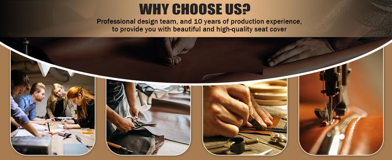 Car Seat Covers Fit for Honda Pilot 2005-2016 Full Set Faux Leather Seat Cover Waterproof Seat Protectors Automotive Seat Cushion