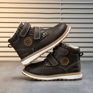 Boys' Winter Snow Boots with Thickened Fleece, New-Top Warm And Stylish Shoes Kids in 2024.