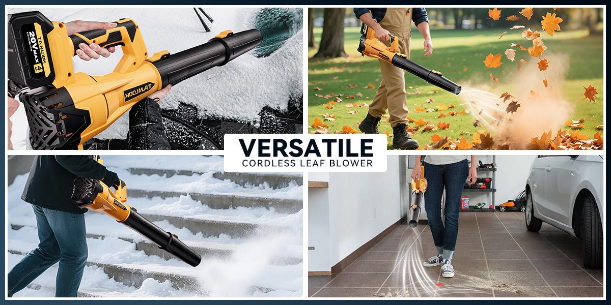 Tanlook Handheld Cordless Blower - 26000 RPM Max Power, 2&times;4.0Ah Batteries, Lightweight, Efficient for Leaf、Dust removal & Car drying, Powerful Performance, User-Friendly Design, Father's Day Gift for Outdoor Fun