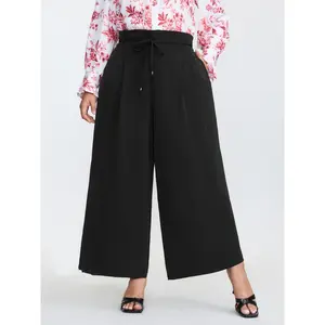 BLOOMCHIC Plus Size Stretchy Waist Drawstring Pockets Pants [M-6X] 2026 Summer Vibes Swimweek