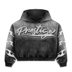 Prestige Co. Flame Pullover Hoodie Black