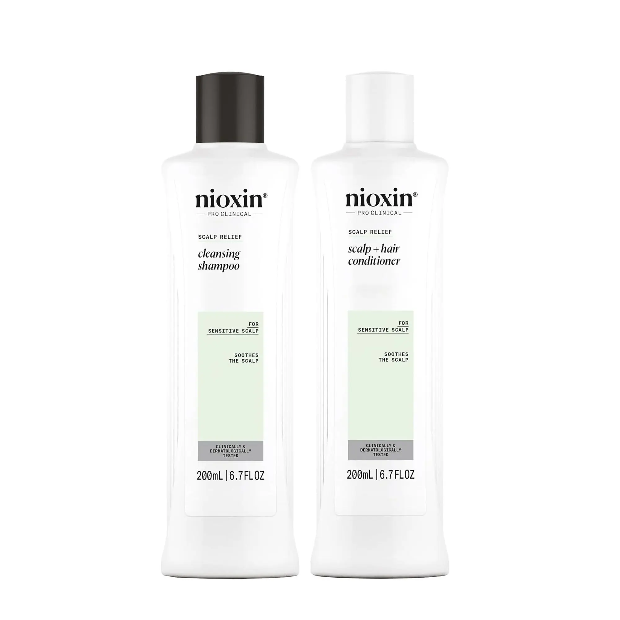 Nioxin Scalp Relief Cleansing Shampoo and Scalp + Hair Conditioner 6.7oz Duo