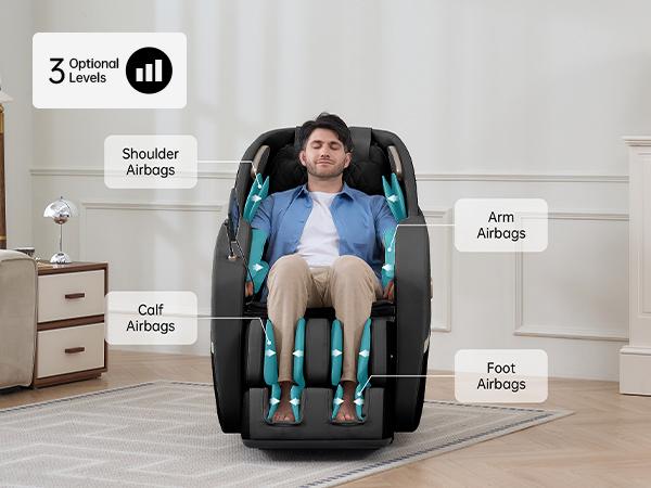 Real Relax massage chair Favor-22 full body zero gravity SL-Track shiatsu massage airbag with heating function Bluetooth comfort massage recliner