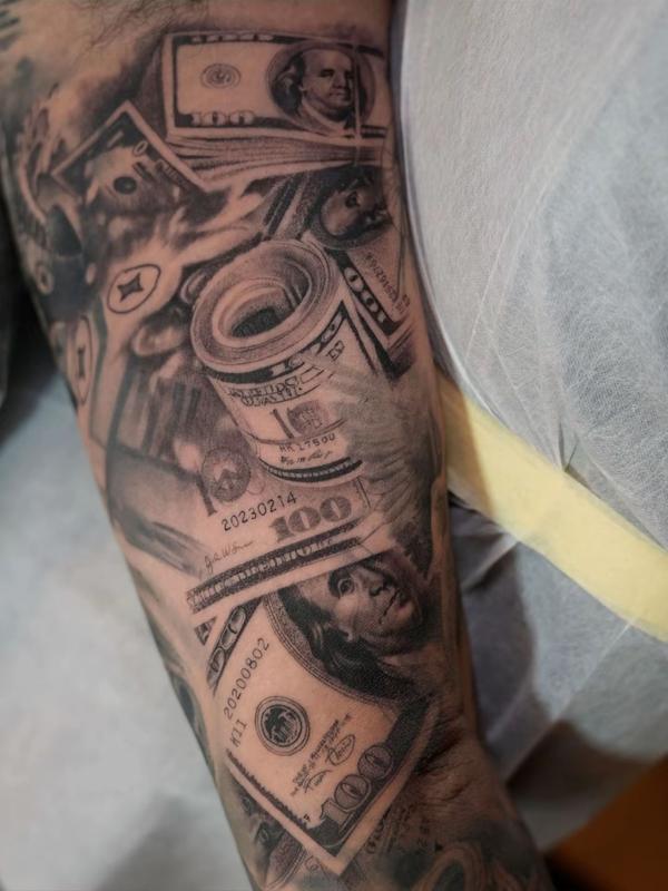 STACKS ON DECK  - WATERPROOF MONEY TATTOOS - REALISTIC DOLLAR BILL DESIGNS - MAKE IT RAIN TEMPORARY INK - LONG-LASTING STREET STYLE