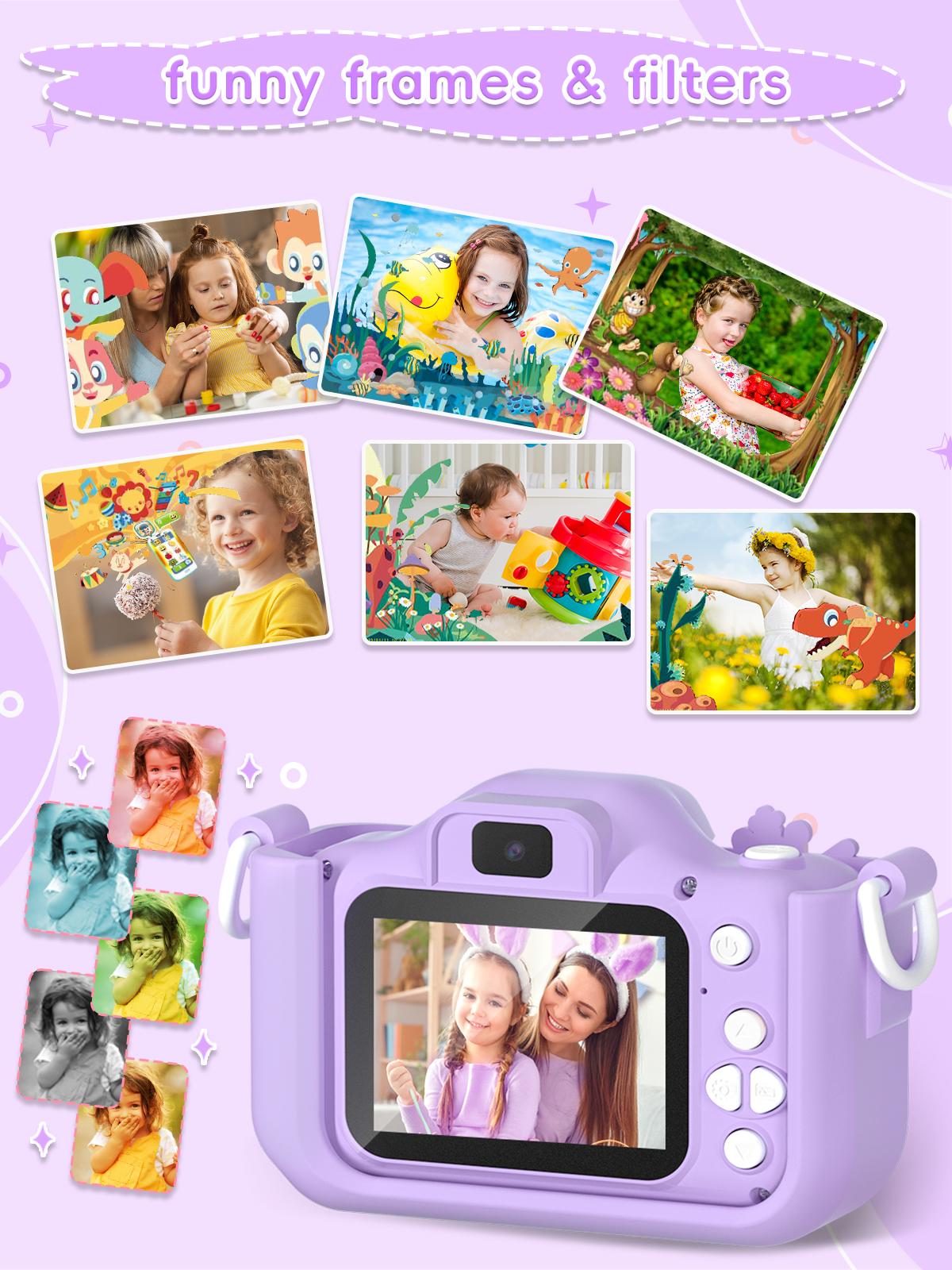 Kids Camera with Selfie Mode – HD Video Camcorder with Cute Silicone Case, Rechargeable Toy, Perfect Birthday or Holiday Gift for 3–12 Year Old Boys & Girls Kids Camera with Selfie Mode – HD Video Camcorder with Cute Silicone Case, Rechargeable Toy, Perfect Birthday or Holiday Gift for 3–12 Year Old Boys & Girls