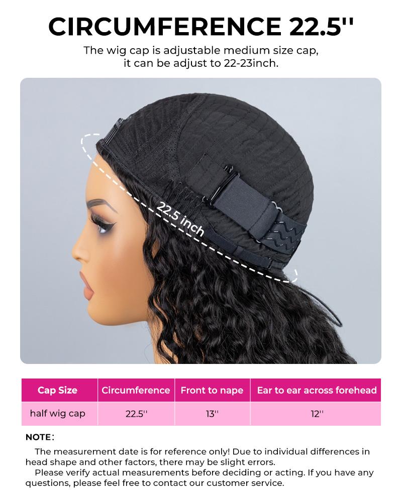 【Wear Go Half Wig】 ISEE HAIR Wear Go Half Wig Highlight Brown & Ombre Brown Kinky Curly Draw-strings InvisiFit Strap Flip Over Wig Adjustable Fit#TikTokShopHolidayHaul