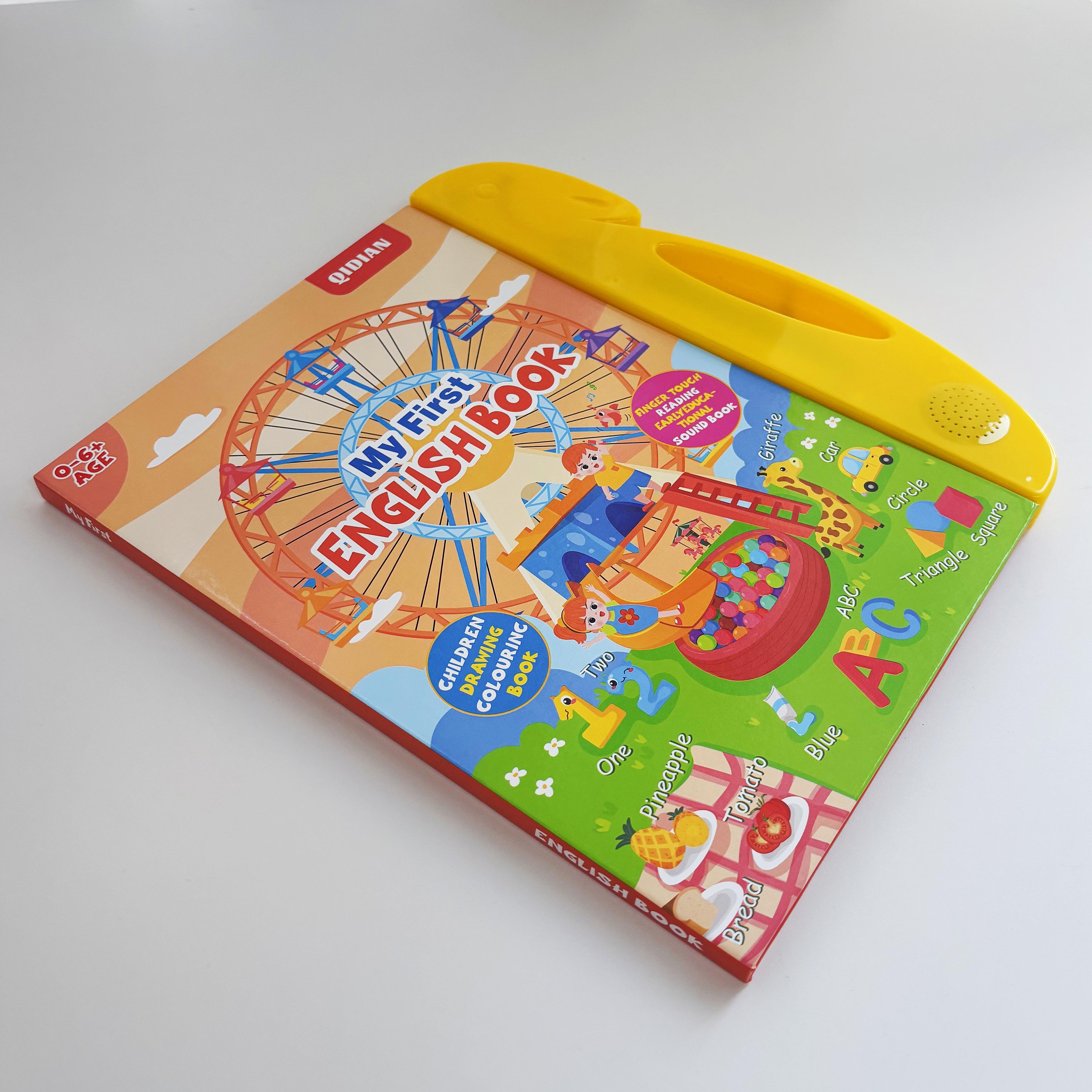 Educational Toy for Kids Ages 3–6 – Talking Sound Book with 114+ Words, 7 Themes, 4 Songs  Interactive Learning for Early Education| Encourages Independent Play & Fun Learning for Kids Vocabulary Flashcards Colorful Round Square Circle Animals