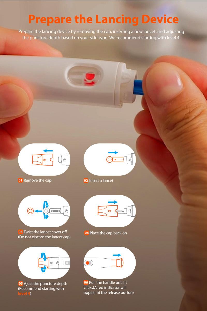 iHealth Acacia Blood Glucose Monitor Kit with 100 Glucometer Strips, 100 Lancets, 1 Blood Sugar Monitor, 1 Lancing Device & Travel Bag for Diabetes Testing iHealth Acacia Blood Glucose Monitor Kit with 100 Glucometer Strips, 100 Lancets, 1 Blood Sugar Monitor, 1 Lancing Device & Travel Bag for Diabetes Testing
