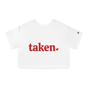 Taken Heart Cropped Tee | Cropped T-Shirt, Red Graphic