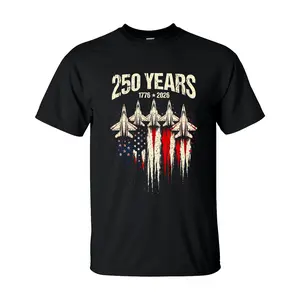 Happy 250 Years USA of Freedom Shirt, America 250th Anniversary, 1776–2026 unisex T-shirt, Patriotic Gift - Printed 100% Cotton Fitted Crew Neck Short Sleeve Casual Unisex Top Made in USA