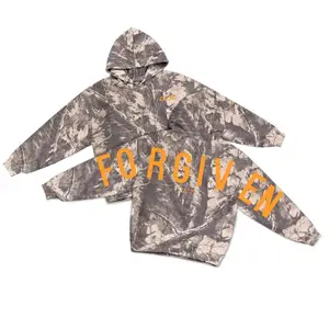 Forgiven Real Tree Camo Hoodie | Unisex Baggy Hooded Sweatshirt for Outdoor & Daily Wear