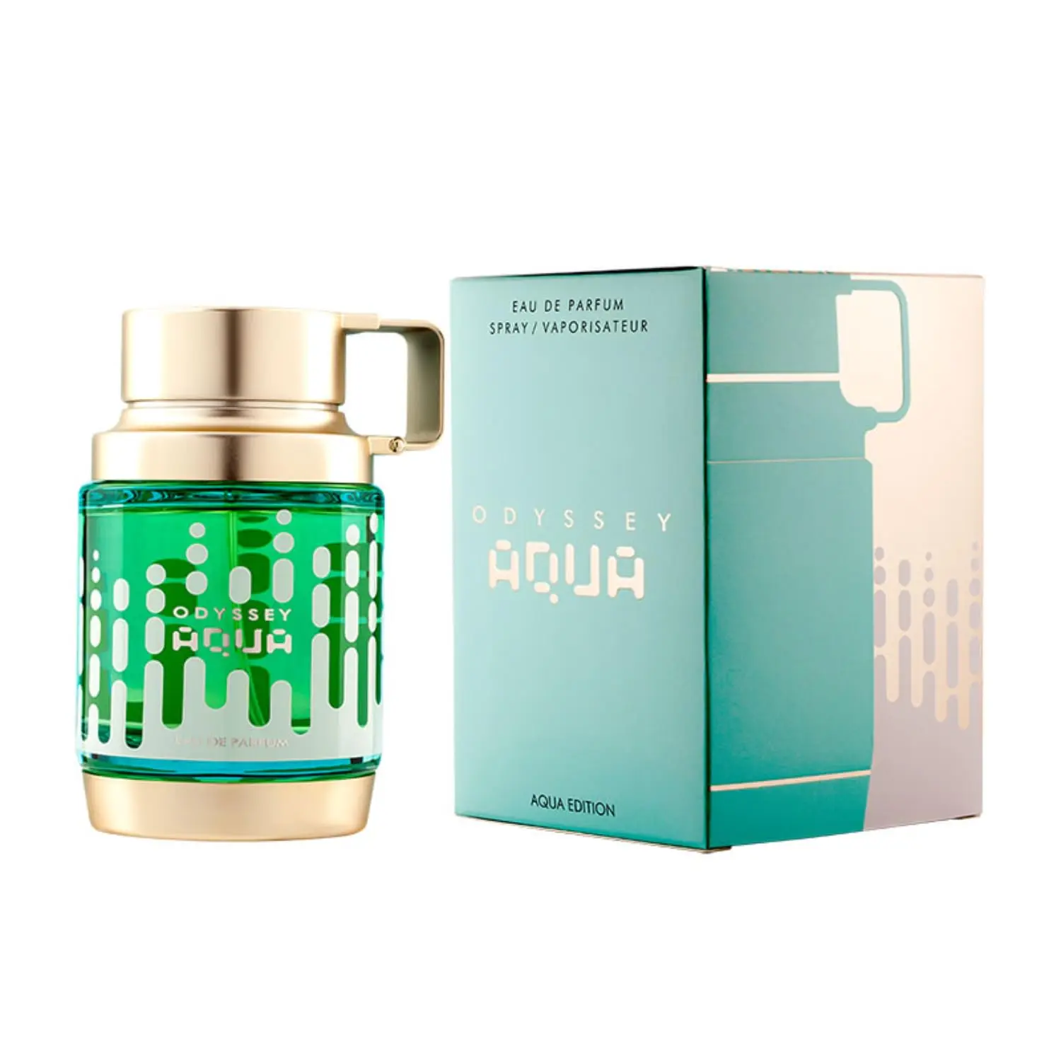 Armaf Odyssey Aqua Eau De Parfum for Men - 3.4 Fl Oz Woody, Refreshing Aromatic Fragrance, Cologne, Perfume, Aroma Eau De Parfum Men's Fragrance