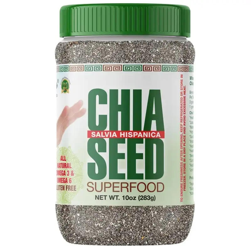 Chia Seed Superfood, 10 oz, High Fiber Protein Rich Snack - Omega 3 & 6 - Gluten Free - Versatile Cooking Option