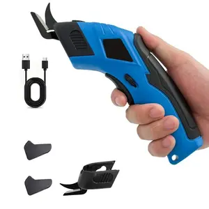 Cordless Electric Scissors Charging Set, Strong Fabric Cutter for Leather Paperboard Carpet Felt, DIY Projects
