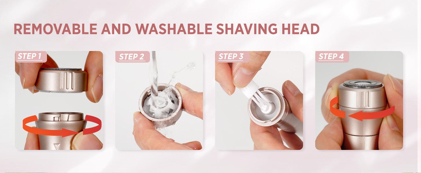 Orchrose Electric Razor- 2 in 1 Shaver & Trimmer for Women,Portable Rechargeable Hair Removal Kit for Face,Body,Leg, Bikini,Underarm &Arm Gift Smooth Comfort ,Rose gold Orchrose Electric Razor- 2 in 1 Shaver & Trimmer for Women,Portable Rechargeable Hair Removal Kit for Face,Body,Leg, Bikini,Underarm &Arm Gift Smooth Comfort ,Rose gold