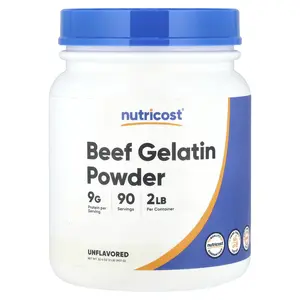 Nutricost Beef Gelatin Powder, Unflavored, 32.4 oz (907 g)