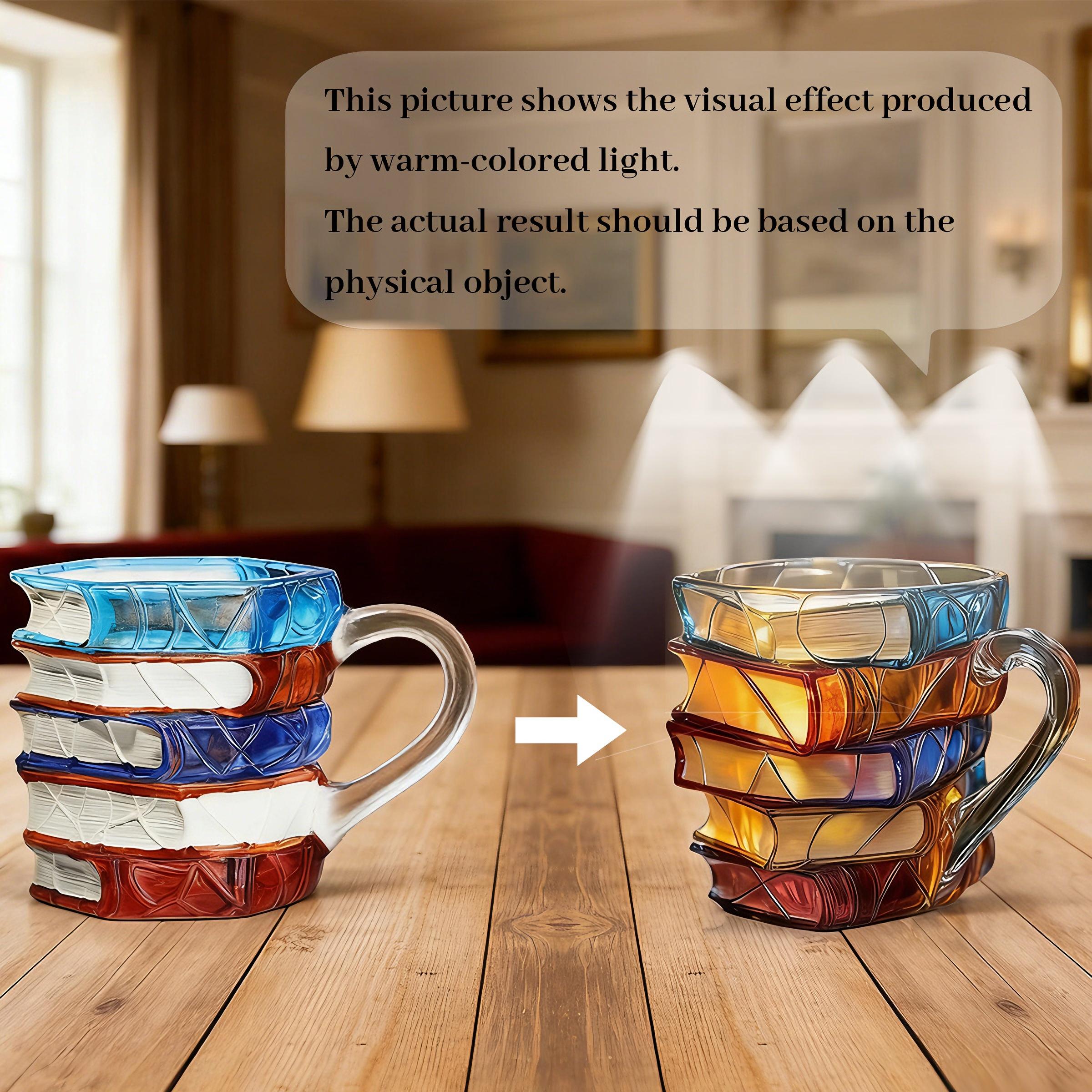Ceramic Innovative 3D Painting Book Mug Unique Stacked Coffee Cup Perfect Gift for Literature Lovers Creative Colorful Book Gift Ideal for Christmas TikTokShopBlackFriday Reuse Reusable Ceramic Innovative 3D Painting Book Mug Unique Stacked Coffee Cup Perfect Gift for Literature Lovers Creative Colorful Book Gift Ideal for Christmas TikTokShopBlackFriday Reuse Reusable