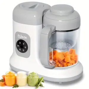 Baby Food Maker - One Button Rotate & Press Control, Baby Food in Minutes, Processor Steamer Puree Blender, Auto Cooking & Stirring, Healthy Homemade Food for Infants & Toddlers, White(Please review the User Manual provided at the end of the description).