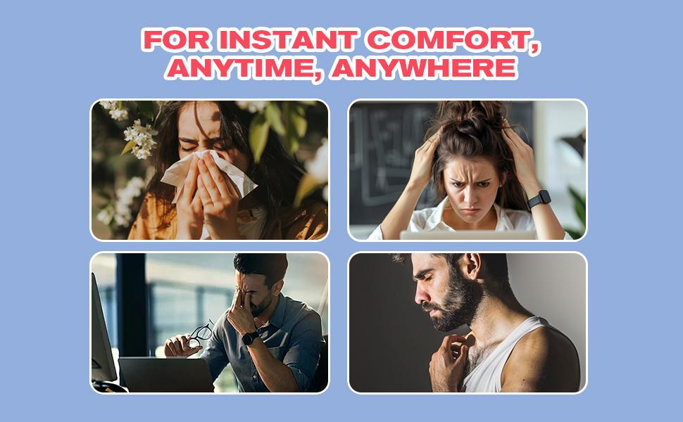 Newellme Nasal Stick - Strong Essential Oil Vapors, Rapidly Combat Drowsiness, Boost Mental Clarity & Refresh Your Mind