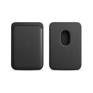Minimalist magnetic phone wallet, suitable for both men and women.MagSafe Wallet, Magnetic Ultra-Thin Phone Wallet, 3 Card Slots, Compatible with iPhone 17/16/15/14/13/12 Pro Max Plus Air Series, RFID-Blocking Synthetic Leather, Black