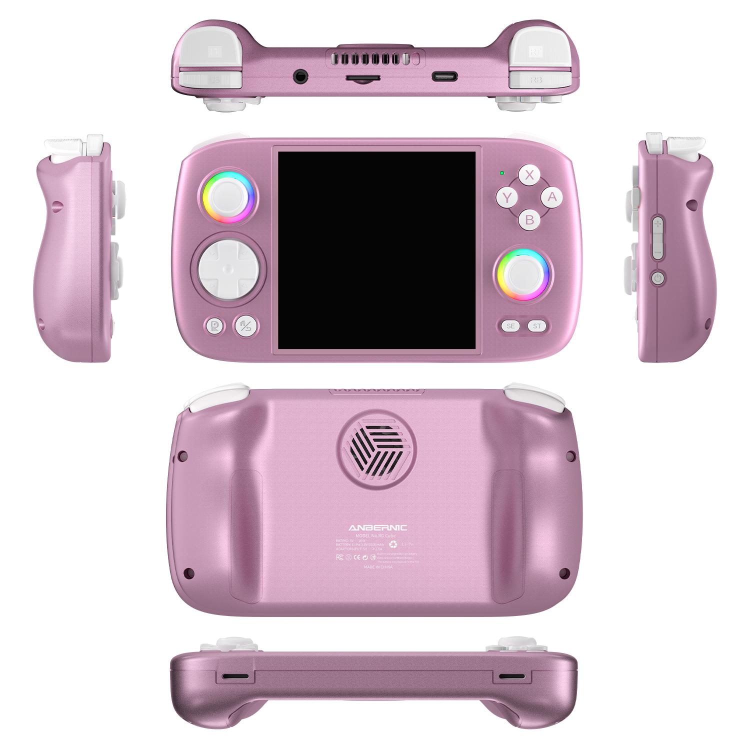 Anbernic RG Cube Game Console【Buy 1 Get 1 Card Reader+1 Fancy Case+1 Screen Protector+1 Type-C Cable】Android 13 3.95-inch IPS Touch Screen 720*720 Unisoc T820 Processor Quad-core Mali-G57 5G WiFi Bluetooth Output Ready to Play Gift Package