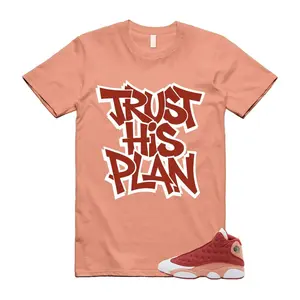 13 Dune Red Terra Blush White Coral Sunset T Shirt Match TRUST HIS PLAN