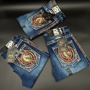 Pantalon para Hombre - Ace of Diamond - Boot Cut- Dark Blue- Cowboy Jeans Pocket