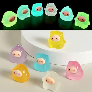 Mini 3D Ghost Sprite StatuesGlow-in-the-Dark DIY Decor & Keychain Charms