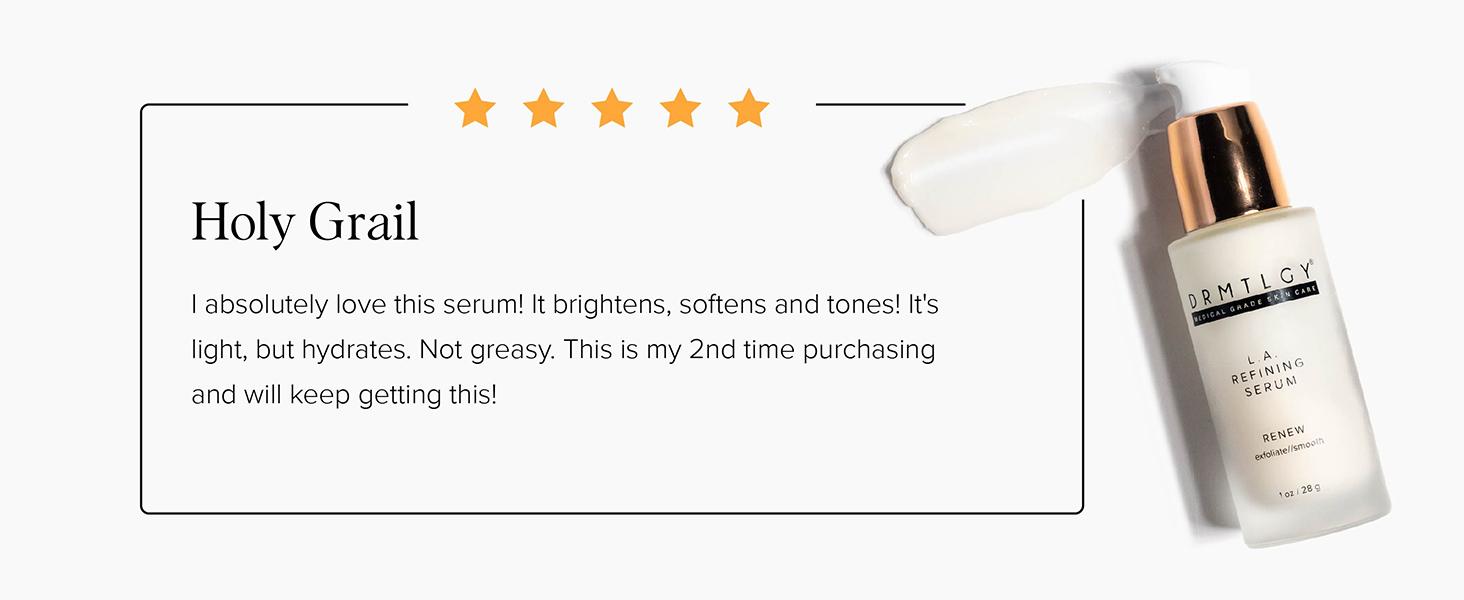 DRMTLGY L.A. Refining Serum 1 oz with Lactic Acid and Mandelic Acid