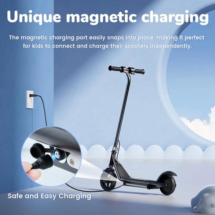 【Christmas Gifts】Electric Scooter for Kids, 10 MPH Top Speed,15 Miles Range, 2 Speed Modes, Disc Brakes, UL Lithium Battery, Aluminum Alloy Frame,5-Inch Flash Wheels Foldable Electric Scooter forAges 6-14 Convenience Safety 【Christmas Gifts】Electric Scooter for Kids, 10 MPH Top Speed,15 Miles Range, 2 Speed Modes, Disc Brakes, UL Lithium Battery, Aluminum Alloy Frame,5-Inch Flash Wheels Foldable Electric Scooter forAges 6-14 Convenience Safety