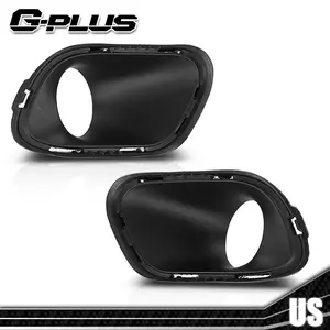 Pair Fog Light Bezel Fog Lamp Trim Cover Grill Fit For Jeep Cherokee 2014-2018