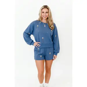 Sapphire Bloom Short Set