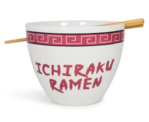 Naruto Japanese Dinnerware Set | 16-Ounce Ramen Bowl and Chopsticks Set