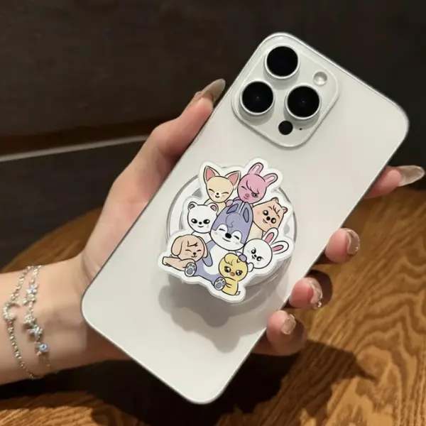 SKZ Acrylic Phonegrip Creative Cartoon Backpack Car Phonegrip