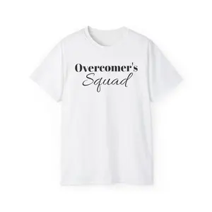 Overcomer's Squad T-Shirt — Inspirational Faith Tee for Women & Men